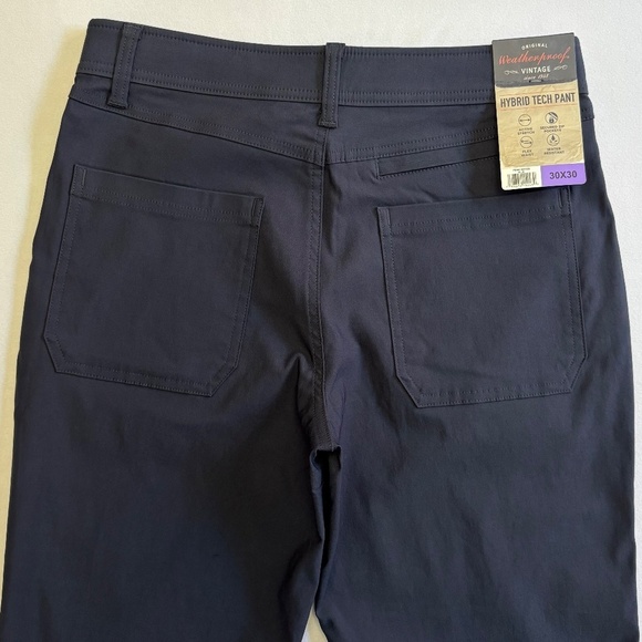 Weatherproof Vintage 30x30 Men's Hybrid Tech Pants, Blue NWT - Picture 10 of 16
